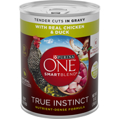 Purina One Smartblend True Instinct Tender Cuts Chicken and Duck Dog Food 13 oz.