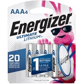 Energizer Lithium AAA Batteries 4 pk.
