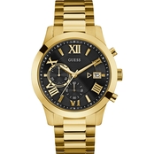Guess Men's Contemporary Goldtone Multifunction Chronograph 45mm U0668G8