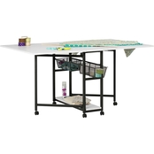 Studio Designs Home Mobile Fabric Cutting Table with Storage