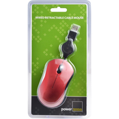 Powerzone Wired Retractable Mouse