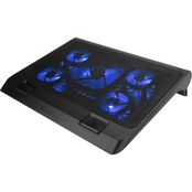 ENHANCE GX-C1 Laptop Cooling Stand with 5 LED Fans & Dual USB Ports