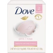 Dove Pink Beauty Bar Soap 2 pk.