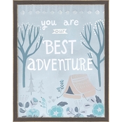 GreenBox Art Framed You Are Our Best Adventure Embellished Canvas Wall Art 15 x 19