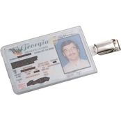 Brigade QM Government ID Vinyl Holder Vertical with Zip Closure & Clips 2 pk.