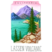 GreenBox Art Canvas National Parks, Lassen Volcanic 14 x 18