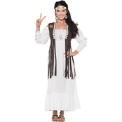Underwraps Costumes Women's Earth Dress with Vest and Headband