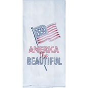 Kay Dee Designs America the Beautiful Embroidered Flour Sack Towel