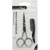 Exchange Select Mustache and Beard Scissors and Comb Set