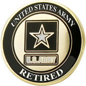 Mitchell Proffitt U.S. Army Retired Lapel Pin