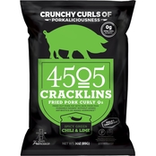 4505 Meats Cracklins Spicy Green Chili & Lime 3 oz.