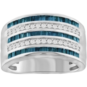 Sterling Silver 1 CTW Diamond Band Ring