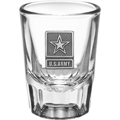Sparta Army Crest Saloon Shot Glass 2 oz.
