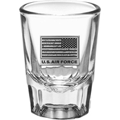 Sparta Air Force Flag Crest Saloon Shot Glass