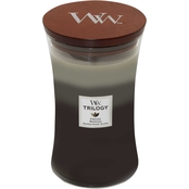 WoodWick Trilogy Large Warm Woods Glass Candle