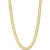 14K Yellow Gold Curb Chain Necklace 20 In.