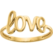 14k Polished Love Ring