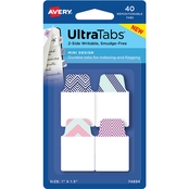 Avery Ultra Tabs Repositionable Mini Tabs, Fashion, 1 x 1 to 1.5 in. 40 Tabs