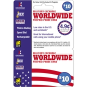 IDT Exchange Worldwide $10 Prepaid Phone Card