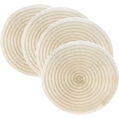 Benson Mills Prosecco Mica 15 in. Round Placemat 4 pk.