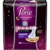 Poise Ultimate Extra Coverage Overnight Incontinence Pads 24 ct.