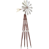 Alpine Metal Kinetic Garden Windmill