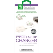 Retrak - Wall Charger 61W for Type C Laptops 6ft - White