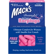 Macks Dreamgirl Foam  Earplugs 10-pair Box with Free Travel Case