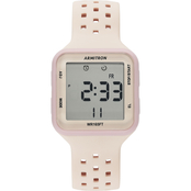 Armitron Sport Women's Digital Chronograph Blush Silicone Strap Watch 40/8417LBH