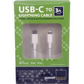 USB Type C to Lightning Cable 3ft White