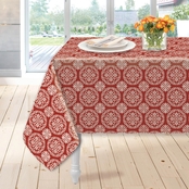 Homewear Linens Callypso Red PEVA Tablecloth 52 x 70 in.