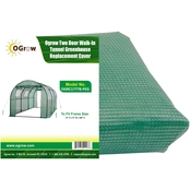 Ogrow Two Door Walk In Tunnel Greenhouse Replacement Cover