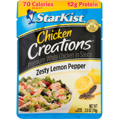 StarKist Chicken Creations Zesty Lemon Pepper Pouch 2.6 oz.