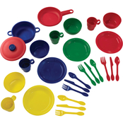 KidKraft Primary 27 pc. Dish and Cookware Set