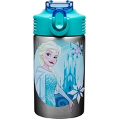 Zak Disney Frozen Anna and Elsa Stainless Steel Water Bottle, 15.5 oz.