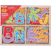 BigJigs Toys Wooden Magnetic Letters, Uppercase