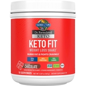 Garden of Life Dr. Formulated Keto Fit Chocolate Nutritional Supplements 10 ct.
