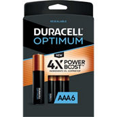 Duracell Optimum AAA Battery 6 pk.