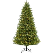 Puleo 4.5 ft Pre-Lit Green Mountain Fir Christmas Tree with 250 Lights