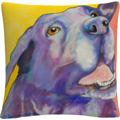Trademark Fine Art Shadow Animals Pets Painting Bold Decorative Throw Pillow