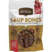 Rachael Ray Nutrish Soup Bones Beef and Barley Flavor Chews Dog Treats, 6.3 oz.