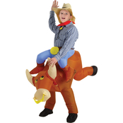 Gemmy Boys Bull Rider Inflatable Costume