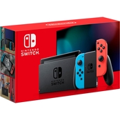 Nintendo Switch with Neon Blue & Neon Red Joy-con