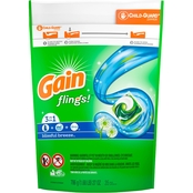 Gain Flings! 3-in-1 Liquid Laundry Detergent Pacs, Blissful Breeze