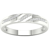Sterling Silver Diamond Accent Men's Ring