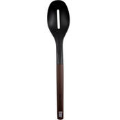 Robert Irvine Jumbo Nylon Slotted Spoon with Wood Decal Handle