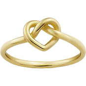 James Avery 14K Yellow Gold Delicate Heart Knot Ring