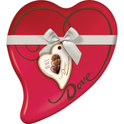 Dove Valentine's Large Assorted Chocolate Heart Tin, 9.82 oz.