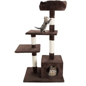 Petmaker 3 Tier Cat Tree with 2 Beds and Scratching Post