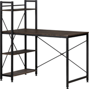 South Shore Evane Industrial Desk with Bookcase